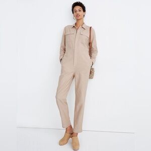 Madewell Garment-Dyed Zip-Front Coverall
Jumpsuit Pink Size XS
